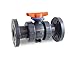 Hayward TBH1075A0SE0000 Series TBH True Union Ball Valve, Socket End, PVC with EPDM Seals, 3/4" Size