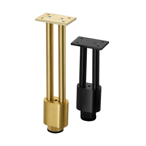 Patas ajustables de metal para reparar muebles bajos o caídos y limpiar el suelo fácilmente