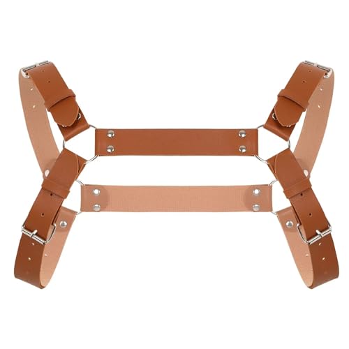 Men Leather Men Chest Harness Belt PU Leather One/Double Shoulder Body Straps Role Play Costume Adult Toys Club For Men