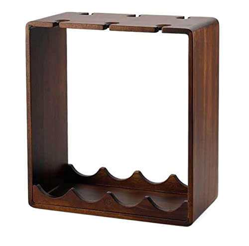 Soporte para botellas de vino madera 39.4x18.2x42.2 cm miniatura 1