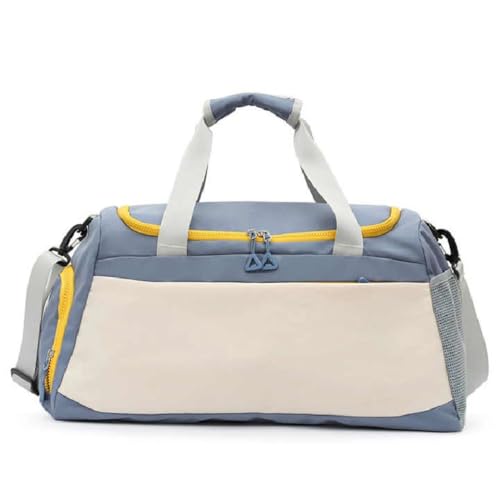 Image of CAVALO - Be Unique Travelling Bags for Luggage Muti- Pocket Sports Duffle Bags for Men and Women with Wet Pocket & Shoe Compartment Weekender Overnight Gym Bags for Women (Blue)