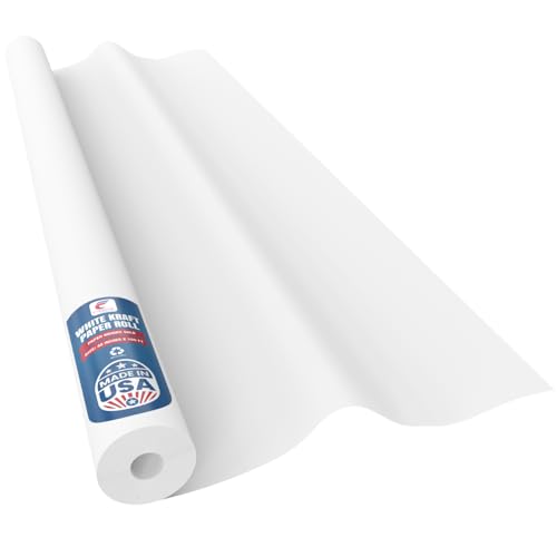 Made in USA White Kraft Paper Wide Jumbo Roll...
