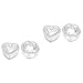 FOMIYES 4pcs Crystal Nail Art Cups Lid Glass Dappen Dish for Mixing Liquid Powder for Professional Nail Salons Home Manicures