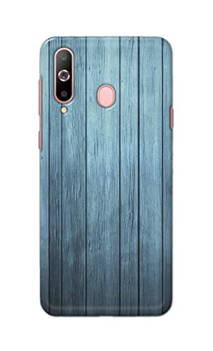 Image of Printed Hard Back Cover Case for Samsung Galaxy A60 | Samsung Galay M40 Back Cover (Wooden Blue) -702