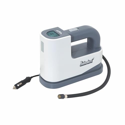 Image of Airmaker AIRMAKER AM378S Neo Digital Heavy Duty Tyre Inflator Air Pump, 12V DC, 35 Liters Per Minute, White, Gray