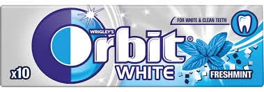 Orbit Kaugummi | Freshmint White Bubblemint | Zuckerfrei | 30 Packungen (30 x 10 Dragees) | 420 g