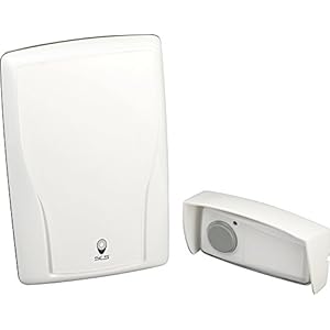 scs sentinel csf0003 carillon sans fil sonnette extérieure Étanche portée 100 m bouton poussoir, visserie, alimentation inclus uel bell 100