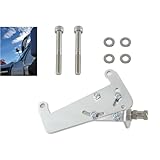 YDDCHF Aluminum Mirror Antenna Mount with Stud Compatible with 2008-2016 Cascadia Freightliner PC-A50-02, Silver, NBAUTOOT002165