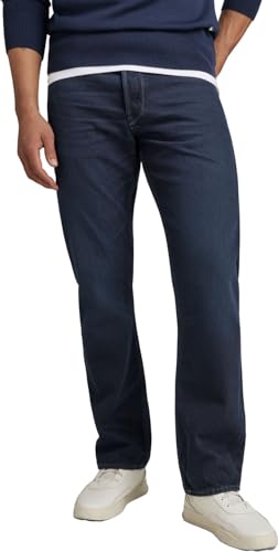 G-STAR Raw - Mens Dakota Regular Straight Jeans, Color Worn in Nighthawk Blue, Size: 31W x 34L
