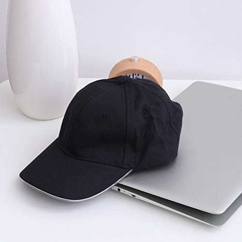 Boné de beisebol LIOOBO LED iluminado com aba de luz LED para corrida hip-hop - 18 x 19 cm, Beisebol