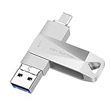 USB C Flash Drive 3.0 Memory Stick 512GB for Phone USB C Thumb Drive Photo Stick USB C High Speed Data Storage Drive for Madbook Pro Air Android Phone Computers and Tablets LXUC 512GB Silver