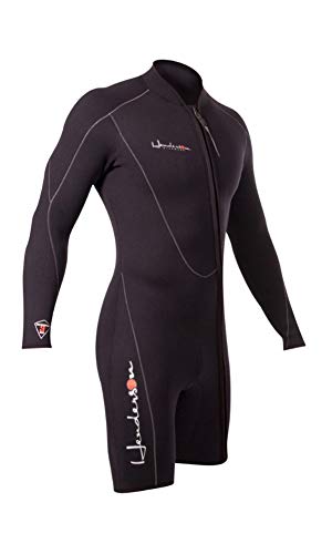 Henderson Men's Thermoprene Long Sleeve Front Zipper 3Mm Shorty, Black, Large #TOP1
