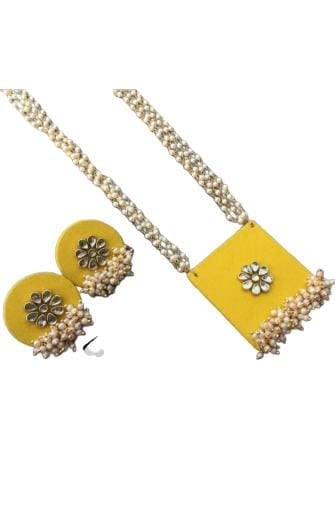 Radhvini Fabric Handmade Long Necklace Set Women || Wedding Party special Occasion wear || Fashionable & Beautiful || Best Gift For Her (B0BYZ1B8L1) Amazon Price History, Amazon Price Tracker