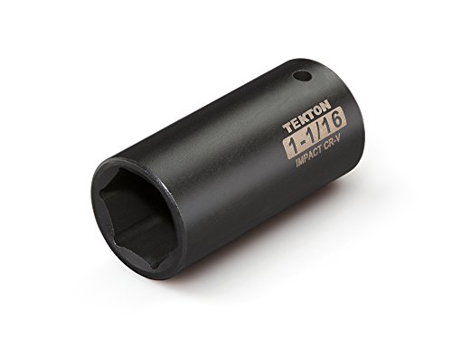 TEKTON 47795 1/2-Inch Drive by 1-1/16-Inch Deep Impact Socket, Cr-V, 6-Point