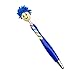 12 Pieces Mop for Head Shaped Multi-Functional & Ballpoint Pen Compatitable with for for Kids