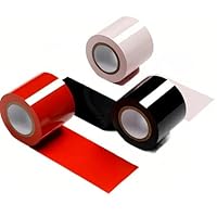 3 Pieces Multifunktionale Bondage Rope Tape, Bondage Tape Set, Sex-Krawatten, 10m Lang, 5cm Breit, Spezial PVC, for Sexuell Sexspielung Paare Frauen Manner, Rosa Rot Schwarz
