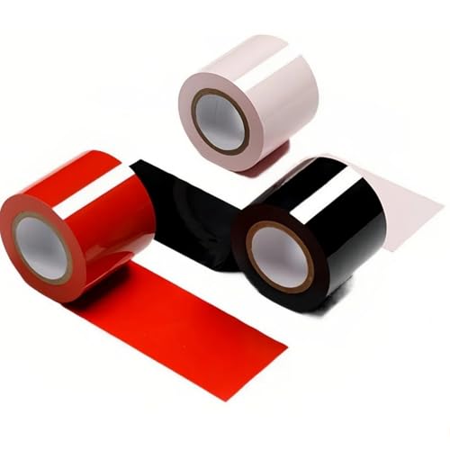 3 Pieces Multifunktionale Bondage Rope Tape, Bondage Tape Set, Sex-Krawatten, 10m Lang, 5cm Breit, Spezial PVC, for Sexuell Sexspielung Paare Frauen Manner, Rosa Rot Schwarz