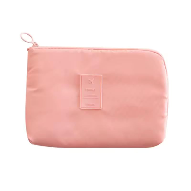 Polyester Multi-Function Portable Digital Product Storage Bag Electronic Accessories Travel Data Organizer Cable Organizer Pouch Shock-Proof Charger Data Line Bag (Pink)-image-11