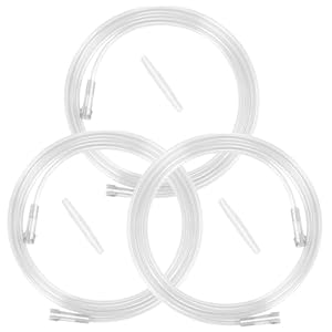 Generic 5 Foot High Flow Oxygen Tube Extension – Transparent, Crush Resistant, PVC, Pack of 3 Tubes