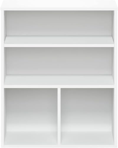 Image of Callas Multipurpose Engineered Wood Bookcase | Books Storage Organizer for Kids | Multi-Purpose Shelves for Books Storage (White, BR-06)