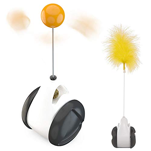 WANXIANG Tumbler Smart Nteractive Cat Toys,Interactive Cat Chaser Toy with Catnip Ball?Indoor Cat Toys for Teaser Kitten/Cats