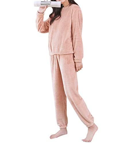 cigain Men's Wool Blend & Fleece Fur, core Velvet Full Length Winter Nightwear Pajama and top Set Free Size (28 to 34)-picture-40