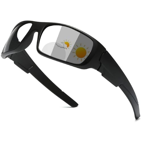 Sports Bifocal Reading Glasses Men Women Outdoor Photochromic Multifocal Reading Sunglasses Near Far Magnifying N45