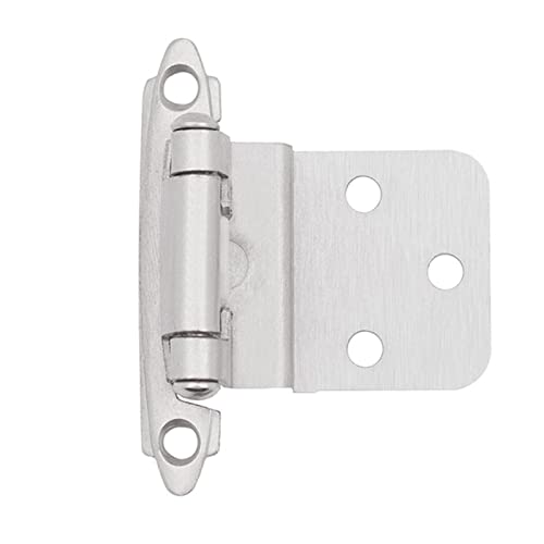 Hinge, 20pcs Self-Closing Hinged Door Furniture with Built-in Spring Nickel