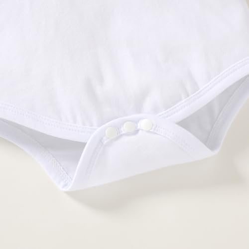 Happy Town Baby Girl Romper Shirts Bestie Skirt Set Floral Outfits with Headband Infant Summer Clothes 3M-24M4