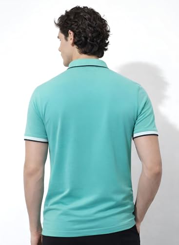 Image of ADRO Multicolour Polo T Shirt | 100% Cotton Mens Polo Tshirt | Regular Fit Half Sleeve Cut & Sew Polo T-Shirt for Men