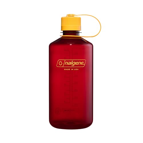 Nalgene Wasserflasche – Leichte Sustain Tritan BPA-freie, bruchsichere Flasche für Rucksackreisen, Wandern, Fitnessstudio, 907 ml, schmaler Mund, Laker, 32 oz