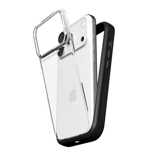 Coque modulaire iPhone 17 Pro RhinoShield Mod NX noire : protection antichoc au bureau