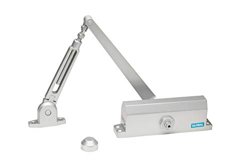 Crazy Clearance Global Door Controls TC2203-HO-AL TC2200 Series Commercial Door Closer with Hold Open Arm Size 3, Aluminum Finish