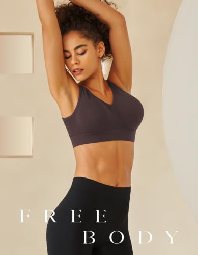 Image of SIMIYA Sports Bras for Women, Yoga Comfort Seamless Wireless Sports Bra