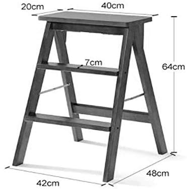 Escabeau à double usage domestique et extérieur en bois table rase