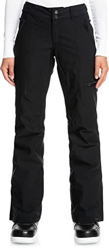 Roxy Women's Cabin Snow Pants with DryFlight Technology (Large, ERJTP03193, True Black (KVJ0))