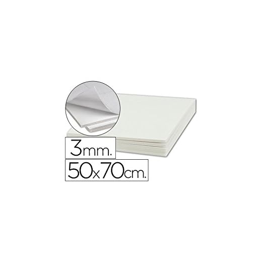Carton pluma liderpapel adhesivo 1 cara 50x70 cm espesor 3 mm
