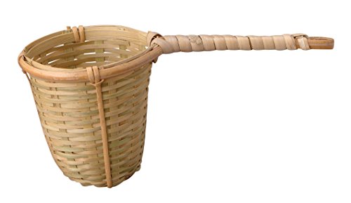 Helen&rsquo;s Asian Kitchen Tea Strainer Natural Bamboo 3-Inches x 2.25-Inches
