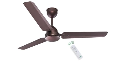 Image of Remote Controlled 1200MM Mini Champ | BEE 5 star Rated Energy Efficient Ceiling Fan | Advanced Green Heart BLDC Technology | 3 Years Brand Warranty | Baker Brown