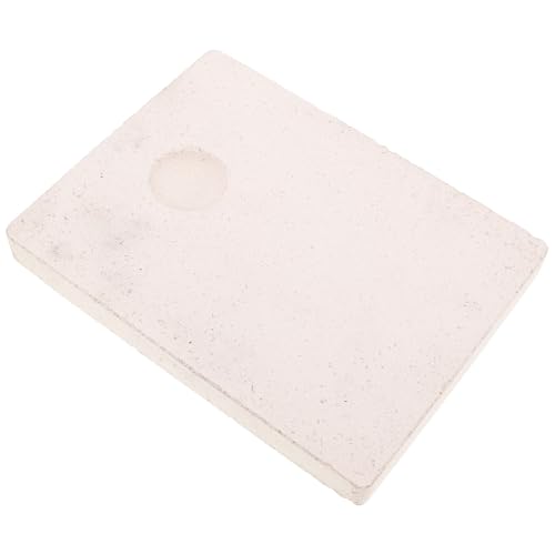 Sewroro Materiales refractarios de cuarzo ladrillos de joyería equipo de soldadura hacer herramientas para joyería estera de soldadura suministros para hacer joyas White