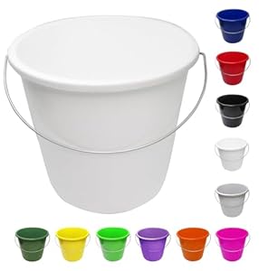 NETPROSHOP Eimer 5 Liter, Weiss