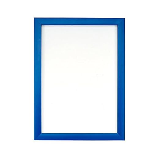 Blå-43 cm x 43 cm INSTAGRAM Kvadratisk regnbågsfärgomfång bild/foto/affischram med en hög klarhet styren okrossbar perspex-ark och en MDF-stödskiva – andra färger och storlekar tillgängliga