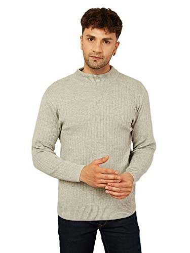 Image of Kvetoo Men High Neck Full Sleeve Winter Woolen Sweater