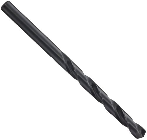 YG-1 D1632 High Speed Steel Split Point Aircraft Extension Drill Bit, Steam Oxide Finish, Straight Shank, Slow Spiral, 135 Degree, U Size, 47/128