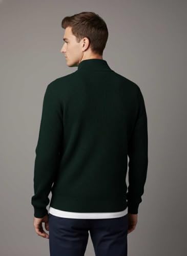 Image of Men's Full Sleeve Winter Wool Half Zipper Pullover Sweater