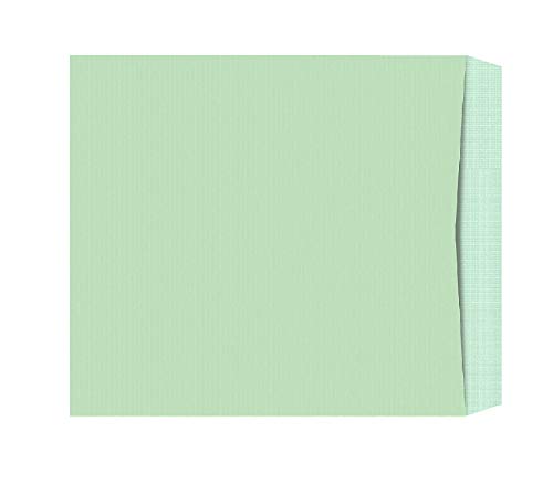 Image of Cubic 12x10 Clothline Envelope (Green) - Pack of 50 | Durable & Eco-Friendly Document Holder for Office, School, Courier & Mailing