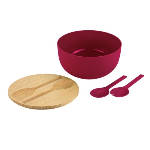 Kesper - Salatschüssel-Set, inkl. Salatbesteck, Material: Kunststoff...