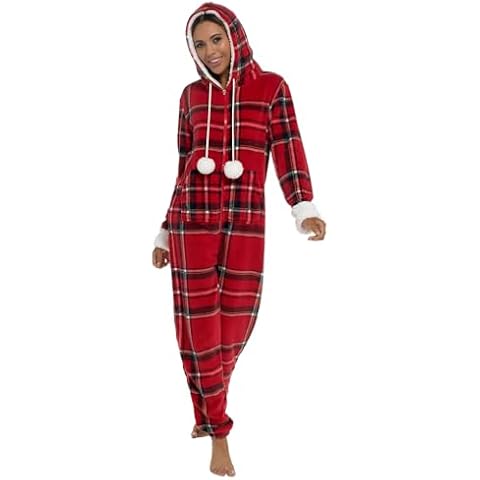 Lora Dora Ladies Tartan Fleece Onesie Cover