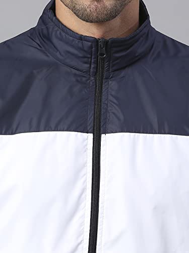 Image of Dennis Lingo Polyester Regular Fit Full Sleeves Men's Color Block Shell Jacket with 2 Pockets - Lightweight Casual Winterwear for Men