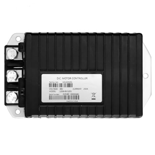 1206HB-5201 48V 250A for EZGO 2010-2019 for Curtis Replace 1206HB 5201 DC Motor Speed Controller ITS Throttle Fits Express S4/L4, Fits MPT 800/1000, Fits Terrain 250?Fits Cushman Hauler 800/1000